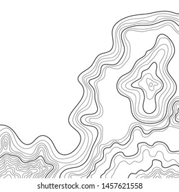 topographic map ,vector,isolated on white background