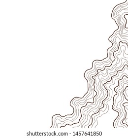 topographic map ,vector,isolated on white background