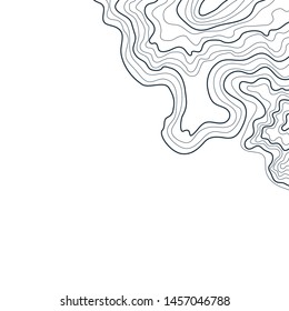 topographic map,abstract height lines isolated on white background , vector