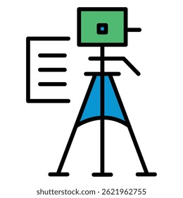 Topographic Mapping and Survey Engineer vector Icon design