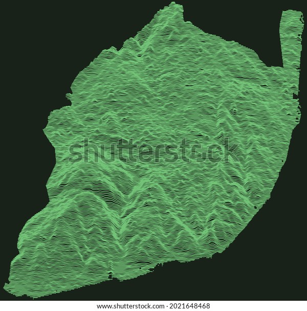 Topographic Military Radar Tactical Map Lisbon Stock Vector (Royalty