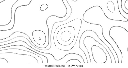 Topographic pattern texture. Geographic topography vector illustration. Abstract blank detailed topographic contour map. Background of the topographic map. Line topography map contour background