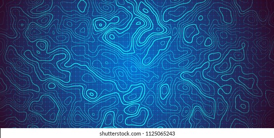 Topographic Topo Map Background. Vector Illustration