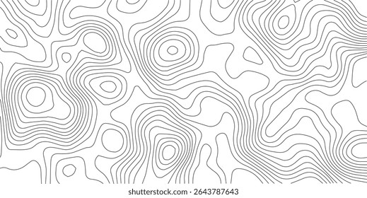 topographic wavy pattern design. 3D waves, White wave paper curved reliefs. contour map. Blank Detailed topographic patter line map background. Panorama view gradient multicolor wave curve lines. PNG.