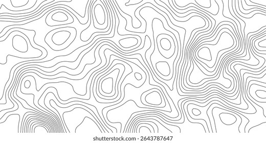 topographic wavy pattern design. 3D waves, White wave paper curved reliefs. contour map. Blank Detailed topographic patter line map background. Panorama view gradient multicolor wave curve lines. PNG.