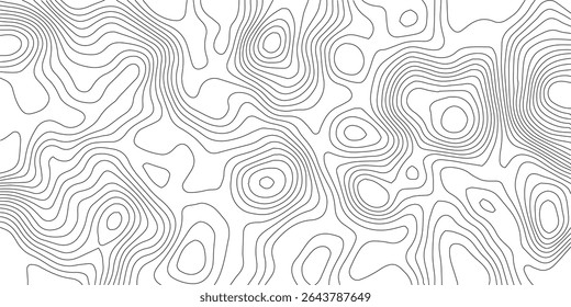 topographic wavy pattern design. 3D waves, White wave paper curved reliefs. contour map. Blank Detailed topographic patter line map background. Panorama view gradient multicolor wave curve lines. PNG.