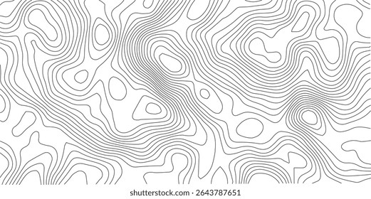 topographic wavy pattern design. 3D waves, White wave paper curved reliefs. contour map. Blank Detailed topographic patter line map background. Panorama view gradient multicolor wave curve lines. PNG.