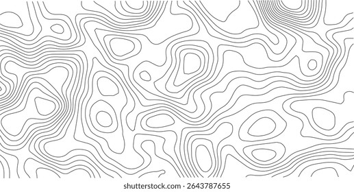 topographic wavy pattern design. 3D waves, White wave paper curved reliefs. contour map. Blank Detailed topographic patter line map background. Panorama view gradient multicolor wave curve lines. PNG.