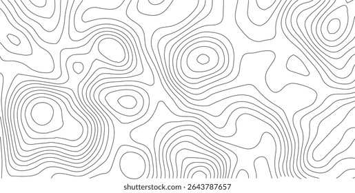 topographic wavy pattern design. 3D waves, White wave paper curved reliefs. contour map. Blank Detailed topographic patter line map background. Panorama view gradient multicolor wave curve lines. PNG.