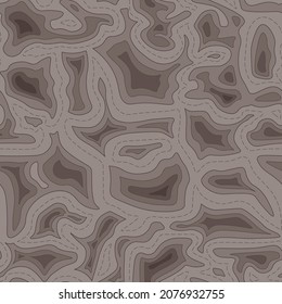 Topographical cartoon pattern vector - Ground