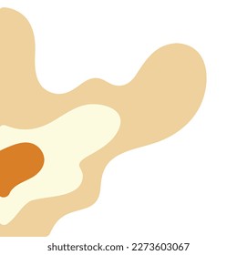 Esquina de paisaje de contorno de mapa abstracto de topografía y fondo de textura en una ilustración vectorial 