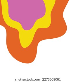 Topography abstract map contour landscape corner and texture background in a vector illustration 