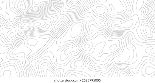 Plano de fundo da topografia. Banner do vetor. Plano de fundo do mapa de topografia. Mapa do contorno geográfico do vetor. Fundo do mapa topográfico. Linhas do mapa topográfico, plano de fundo do contorno. 
