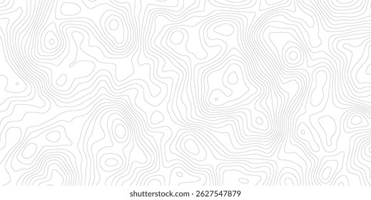 Plano de fundo da topografia. Banner do vetor. Plano de fundo do mapa de topografia. Mapa do contorno geográfico do vetor. Fundo do mapa topográfico. Linhas do mapa topográfico, plano de fundo do contorno. 