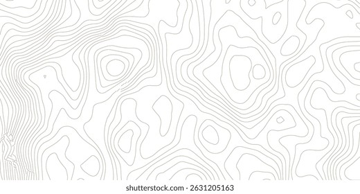 Plano de fundo da topografia. Banner do vetor. Plano de fundo do mapa de topografia. Mapa do contorno geográfico do vetor. Fundo do mapa topográfico. Linhas do mapa topográfico, plano de fundo do contorno. 