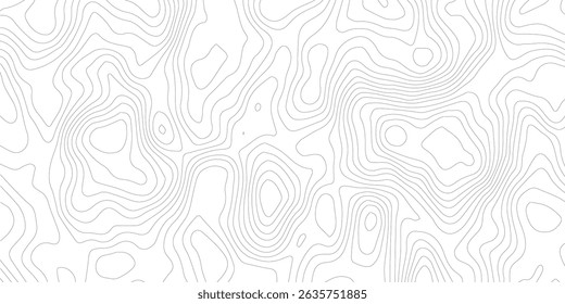 Plano de fundo da topografia. Banner do vetor. Plano de fundo do mapa de topografia. Mapa do contorno geográfico do vetor. Fundo do mapa topográfico. Linhas do mapa topográfico, plano de fundo do contorno. 