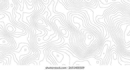 Plano de fundo da topografia. Banner do vetor. Plano de fundo do mapa de topografia. Mapa do contorno geográfico do vetor. Fundo do mapa topográfico. Linhas do mapa topográfico, plano de fundo do contorno. 