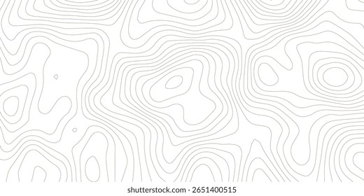 Plano de fundo da topografia. Banner do vetor. Plano de fundo do mapa de topografia. Mapa do contorno geográfico do vetor. Fundo do mapa topográfico. Linhas do mapa topográfico, plano de fundo do contorno. 