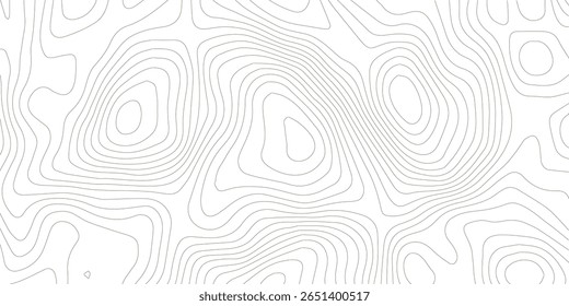 Plano de fundo da topografia. Banner do vetor. Plano de fundo do mapa de topografia. Mapa do contorno geográfico do vetor. Fundo do mapa topográfico. Linhas do mapa topográfico, plano de fundo do contorno. 
