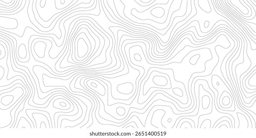 Plano de fundo da topografia. Banner do vetor. Plano de fundo do mapa de topografia. Mapa do contorno geográfico do vetor. Fundo do mapa topográfico. Linhas do mapa topográfico, plano de fundo do contorno. 