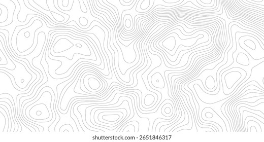 Plano de fundo da topografia. Banner do vetor. Plano de fundo do mapa de topografia. Mapa do contorno geográfico do vetor. Fundo do mapa topográfico. Linhas do mapa topográfico, plano de fundo do contorno. 