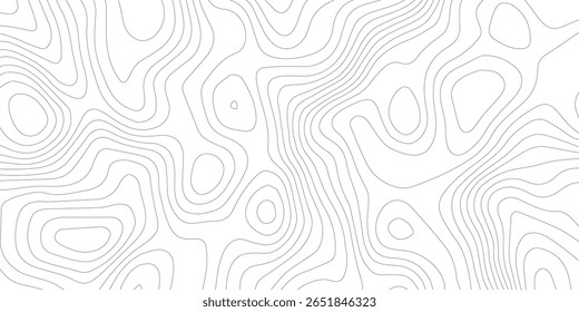 Plano de fundo da topografia. Banner do vetor. Plano de fundo do mapa de topografia. Mapa do contorno geográfico do vetor. Fundo do mapa topográfico. Linhas do mapa topográfico, plano de fundo do contorno. 