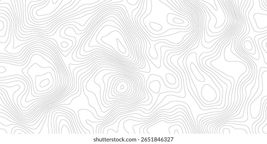 Plano de fundo da topografia. Banner do vetor. Plano de fundo do mapa de topografia. Mapa do contorno geográfico do vetor. Fundo do mapa topográfico. Linhas do mapa topográfico, plano de fundo do contorno. 