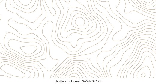 Plano de fundo da topografia. Banner do vetor. Plano de fundo do mapa de topografia. Mapa do contorno geográfico do vetor. Fundo do mapa topográfico. Linhas do mapa topográfico, plano de fundo do contorno. 