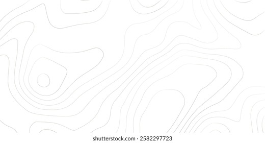 Topography background. Vector banner. Background of the topographic map. Topographic map lines, contour background. Topography background. Vector geographic contour map. 