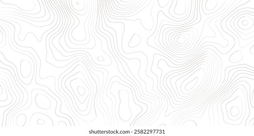 Topography background. Vector banner. Background of the topographic map. Topographic map lines, contour background. Topography background. Vector geographic contour map. 