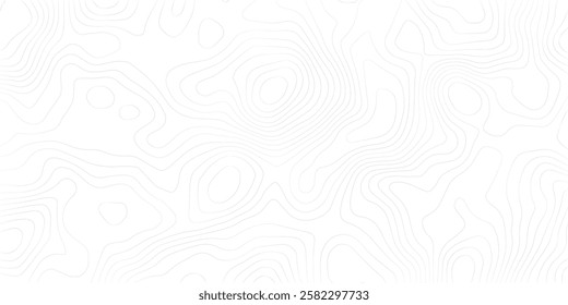 Topography background. Vector banner. Background of the topographic map. Topographic map lines, contour background. Topography background. Vector geographic contour map. 