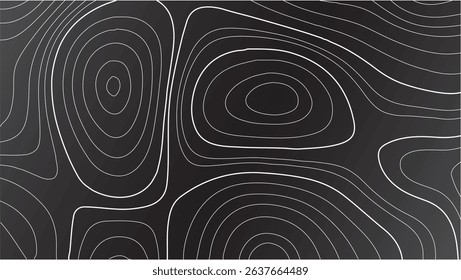 Topography contour line vector illustration with antique cartographic texture, aged paper effect, and realistic landform elevation designed for nature-inspired travel projects and adventure branding.