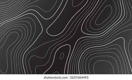 Topography contour line vector illustration with antique cartographic texture, aged paper effect, and realistic landform elevation designed for nature-inspired travel projects and adventure branding.