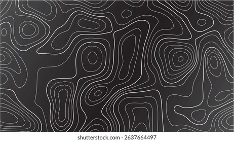 Topography contour line vector illustration with antique cartographic texture, aged paper effect, and realistic landform elevation designed for nature-inspired travel projects and adventure branding.