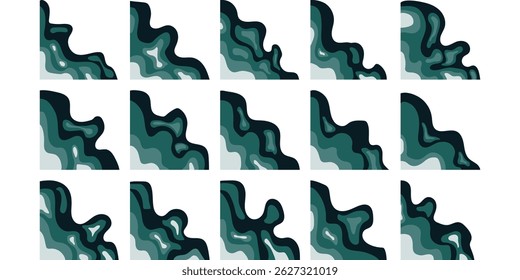 Topography Corner Decoration Set Element