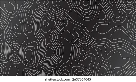 Topography map background in vintage expedition style featuring hand-drawn contour lines, detailed terrain elevation, retro geographic grid perfect for wilderness, hiking, and outdoor themed designs.
