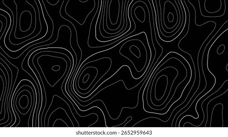 Topografia mapa de montanha e vale com linhas de contorno estilo antigo e uma textura úmida que evoca a exploração histórica e é perfeito para aplicações educacionais ou de design baseadas em geografia.