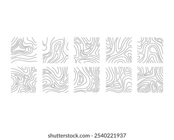Topography Pattern Lines Element Set 