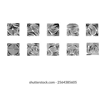Topography Pattern Lines Element Set