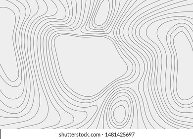 Topography vector illustration. Map on the ground. High lines