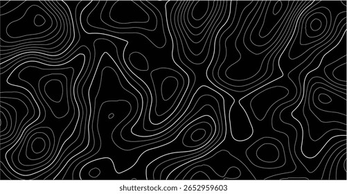 Topografia vintage estilo fundo com linhas de elevação orgânica, terráquea grade cartográfica, e detalhes de terreno montanhoso ideal para modelos de design, marca da natureza, ou arte temática mapa selvagem