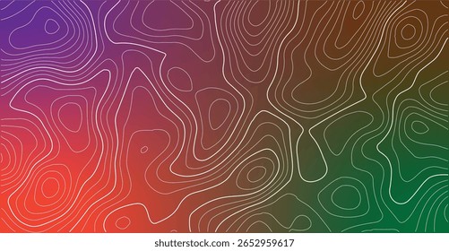 Topografia vintage estilo fundo com linhas de elevação orgânica, terráquea grade cartográfica, e detalhes de terreno montanhoso ideal para modelos de design, marca da natureza, ou arte temática mapa selvagem