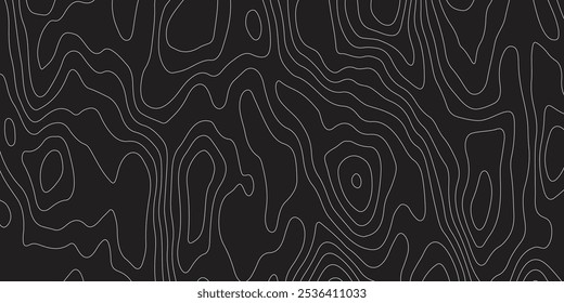 Topography wave background. Abstract topographic curve lines.