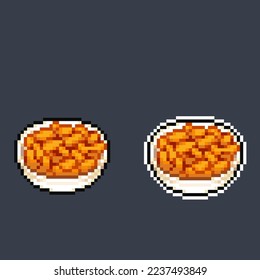 topokki in pixel art style