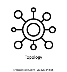 Topology Vector  outline Icon Design illustration. Nature and ecology Symbol on White background EPS 10 File