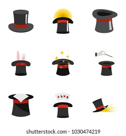 Topper icons set. flat set of 9 topper vector icons for web isolated on white background