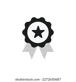 Tarjeta de alta calidad. Icono de vector blanco y negro.