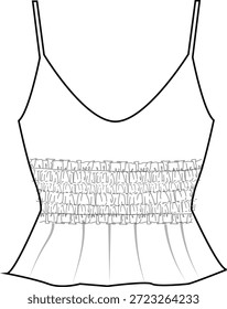 tops tee cami reunidos twist lace cad flat lay vestuário design vestuário vestuário desenho técnico cads moda design vestuário esboço v pescoço dape vetor tendências designer mulheres ilustração croquetes zombar acima meninas bodysuit uma peça 
