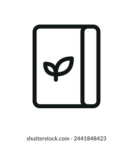 Topsoil bag isolated icon, top soil bulk bag vector symbol with editable stroke