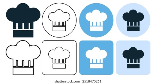 toque chef cap or hat, kitchen uniform, Chef's Recommendation pictogram sign icon symbol ui and ux design, glyphs and stroke line